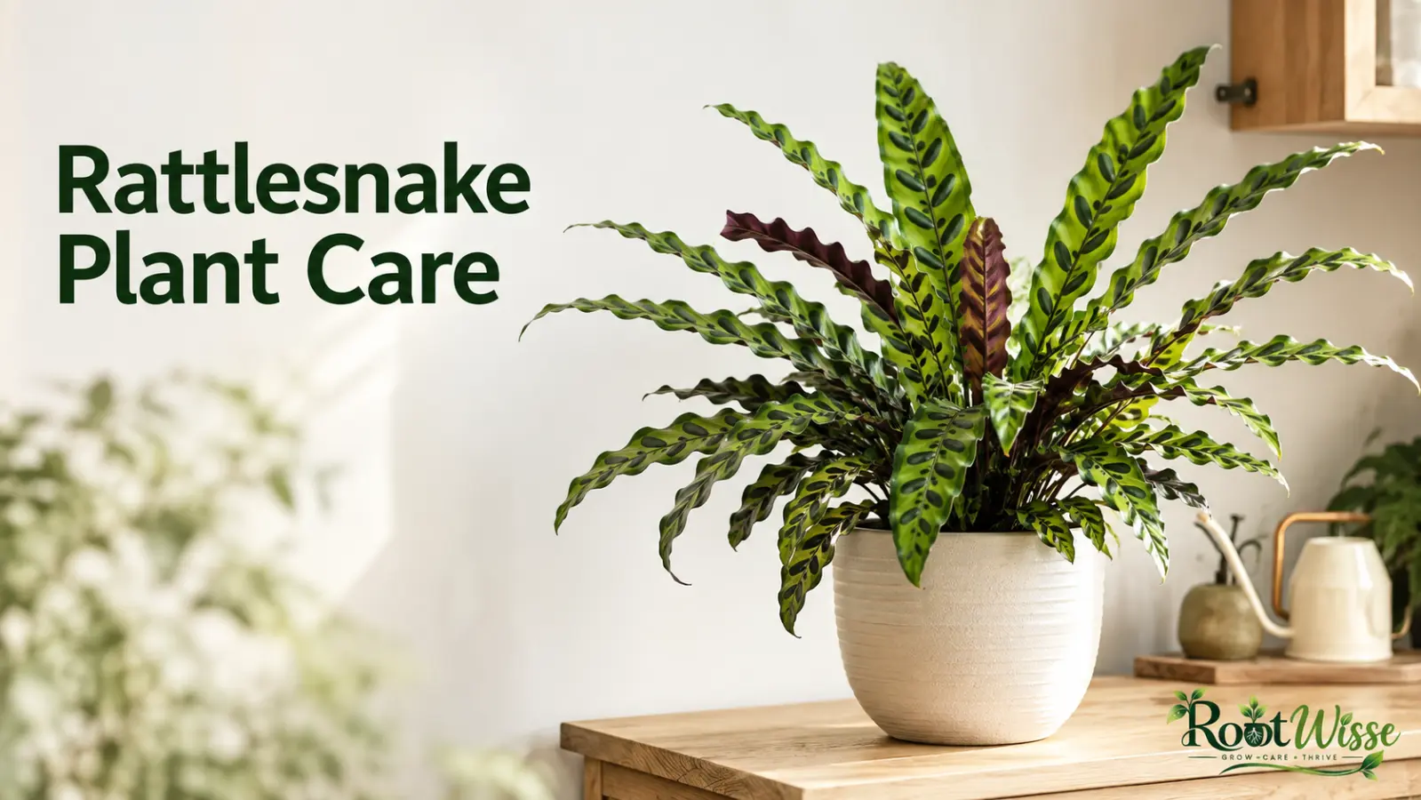 Read more about the article Rattlesnake Plant Care: How to Keep It Healthy Indoors