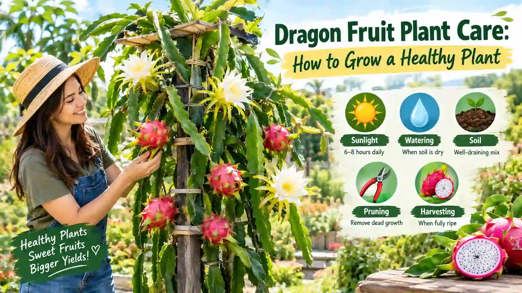 You are currently viewing Dragon Fruit Plant Care: How to Grow a Healthy Plant