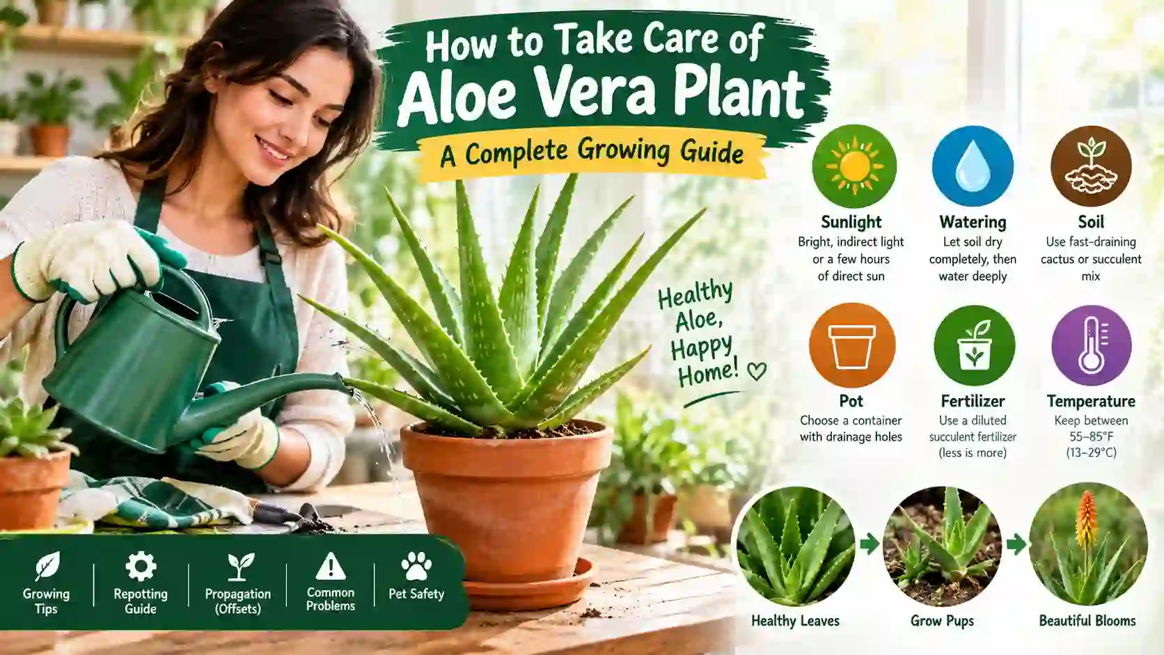 You are currently viewing How to Take Care of Aloe Vera Plant: A Complete Growing Guide