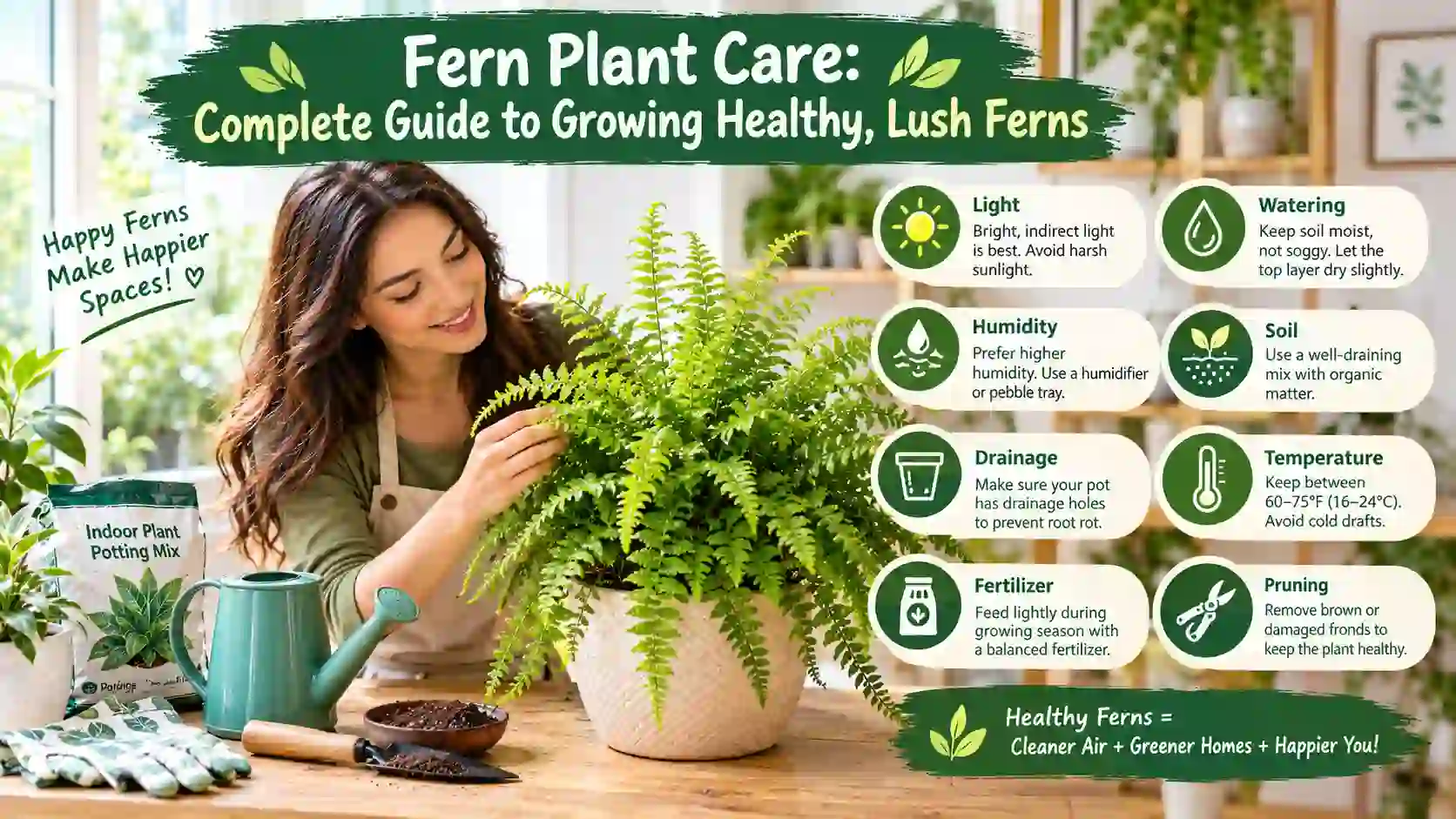 You are currently viewing Fern Plant Care: Complete Guide to Growing Healthy, Lush Ferns