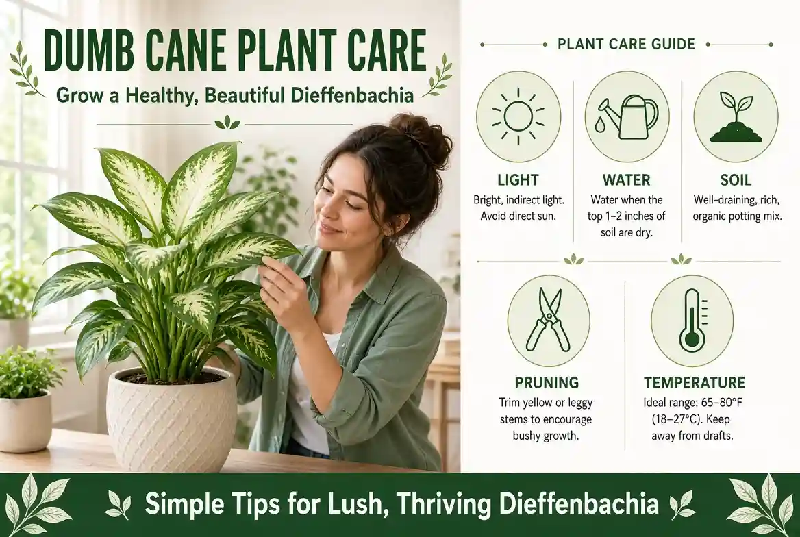 Read more about the article Dumb Cane Plant Care: Complete Guide to Growing a Healthy, Beautiful Dieffenbachia
