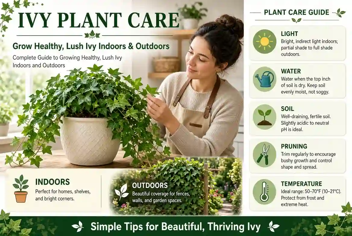 Read more about the article Ivy Plant Care: Complete Guide to Growing Healthy, Lush Ivy Indoors and Outdoors