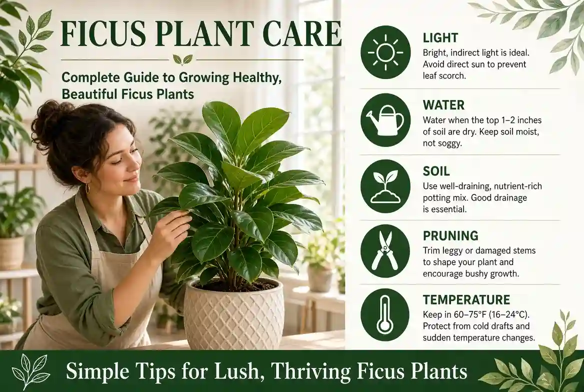 Read more about the article Ficus Plant Care: Complete Guide to Growing Healthy, Beautiful Ficus Plants