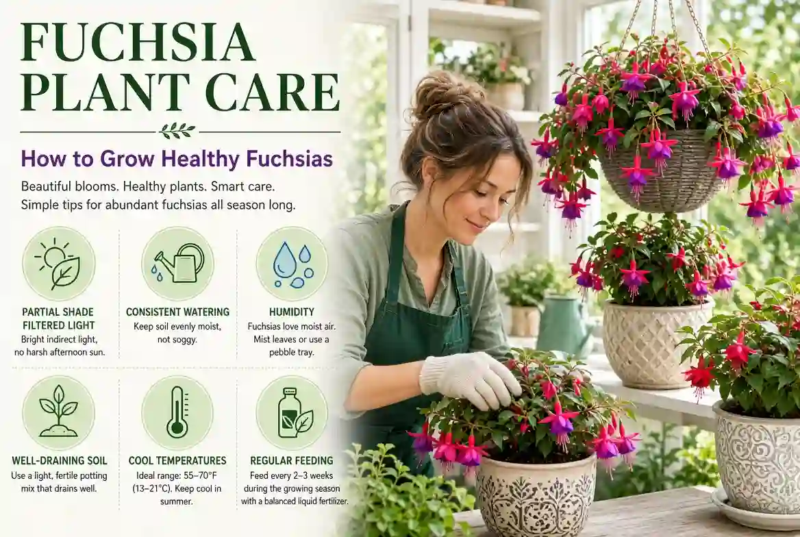 You are currently viewing 🌺 Fuchsia Plant Care: How to Grow Healthy Fuchsias