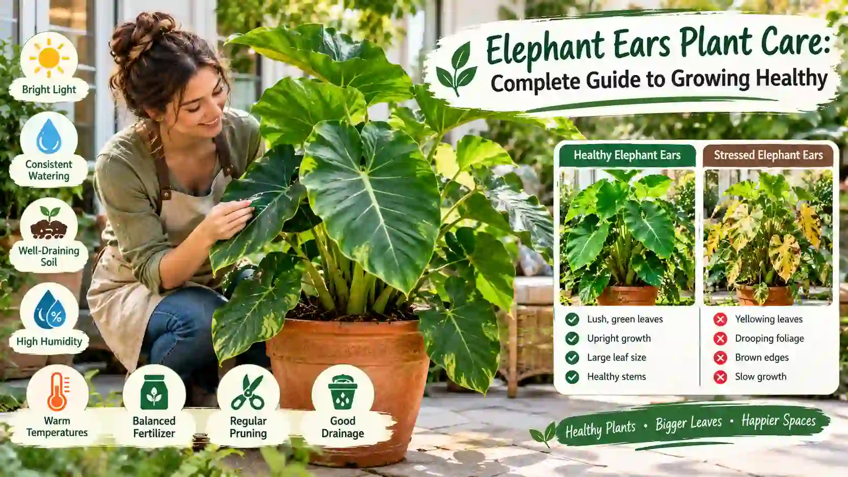 Read more about the article Elephant Ears Plant Care: Complete Guide to Growing Healthy