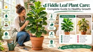 Read more about the article Fiddle Leaf Plant Care: Complete Guide to Healthy Growth