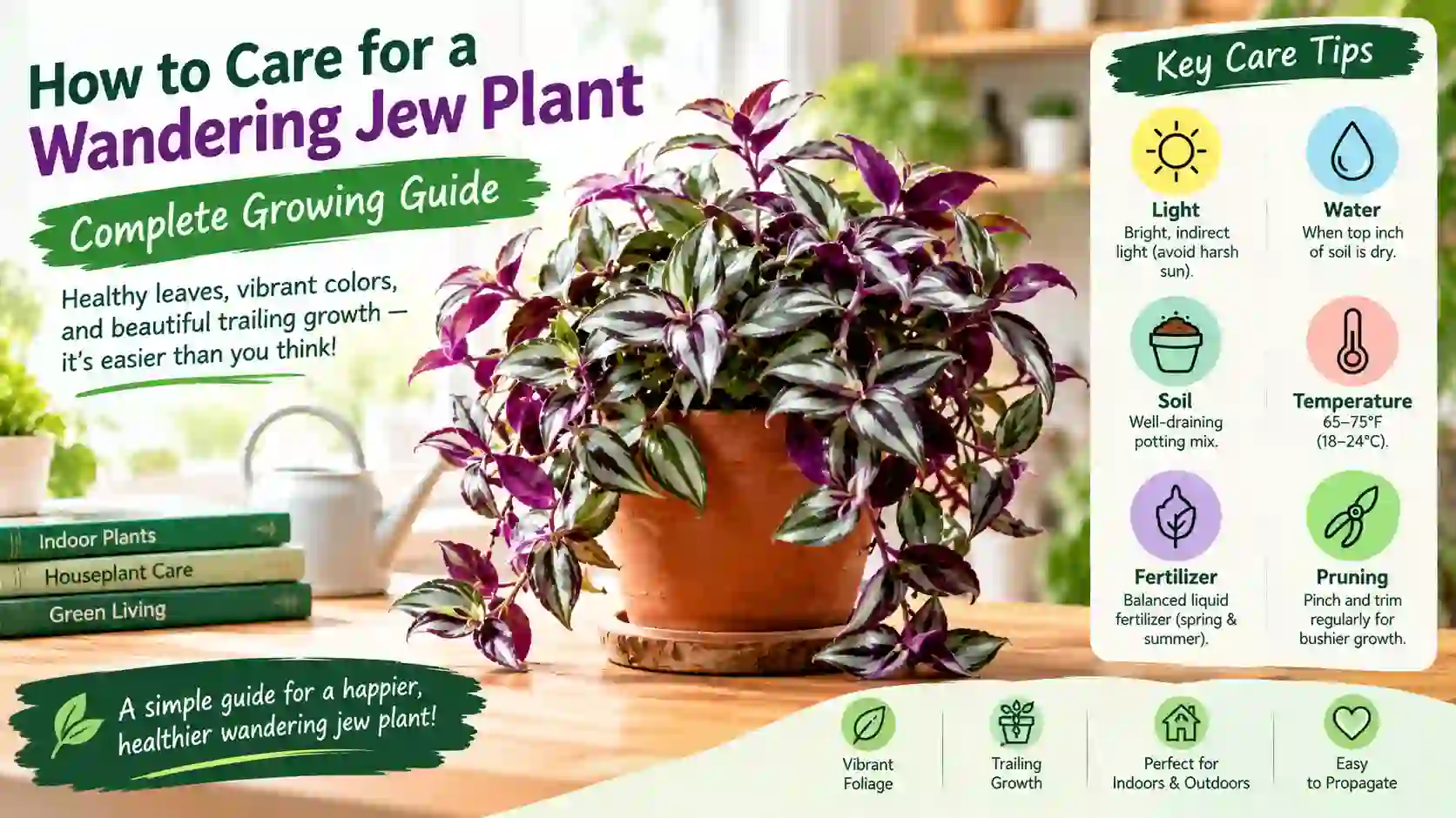 You are currently viewing How to Care for a Wandering Jew Plant: Complete Growing Guide