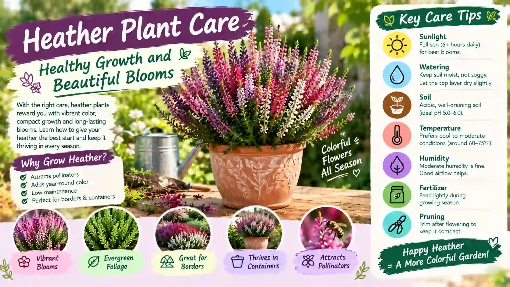Read more about the article Heather Plant Care:  Healthy Growth and Beautiful Blooms