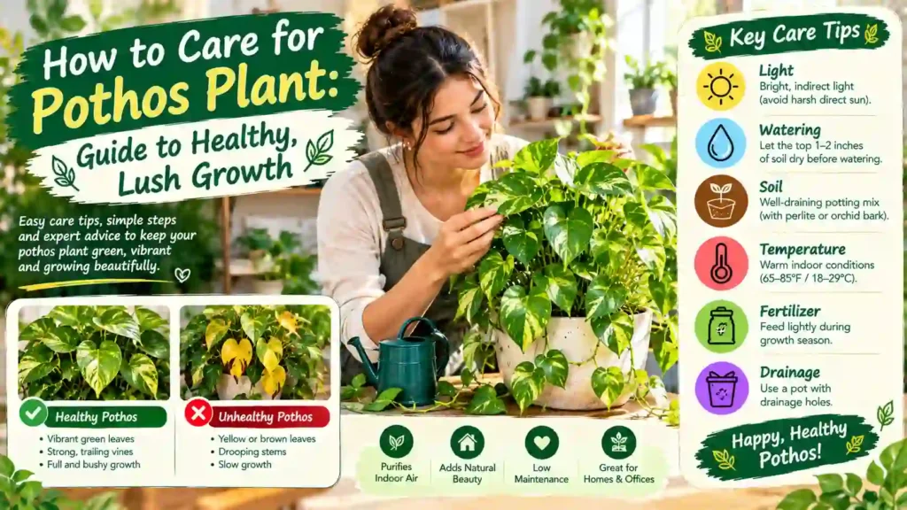 How to Care for Pothos Plant: Guide to Healthy, Lush Growth