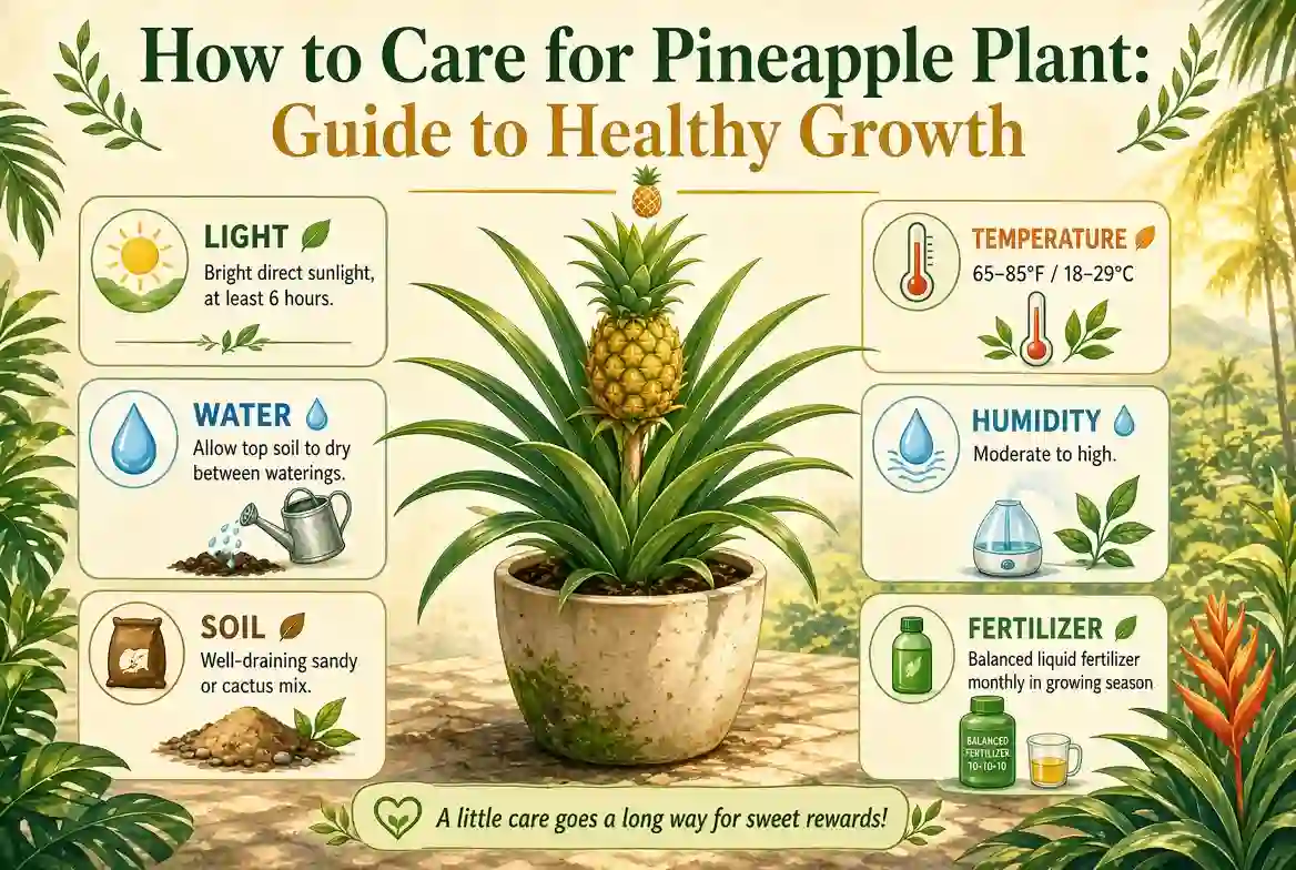 Read more about the article How to Care for Pineapple Plant: Guide to Healthy Growth