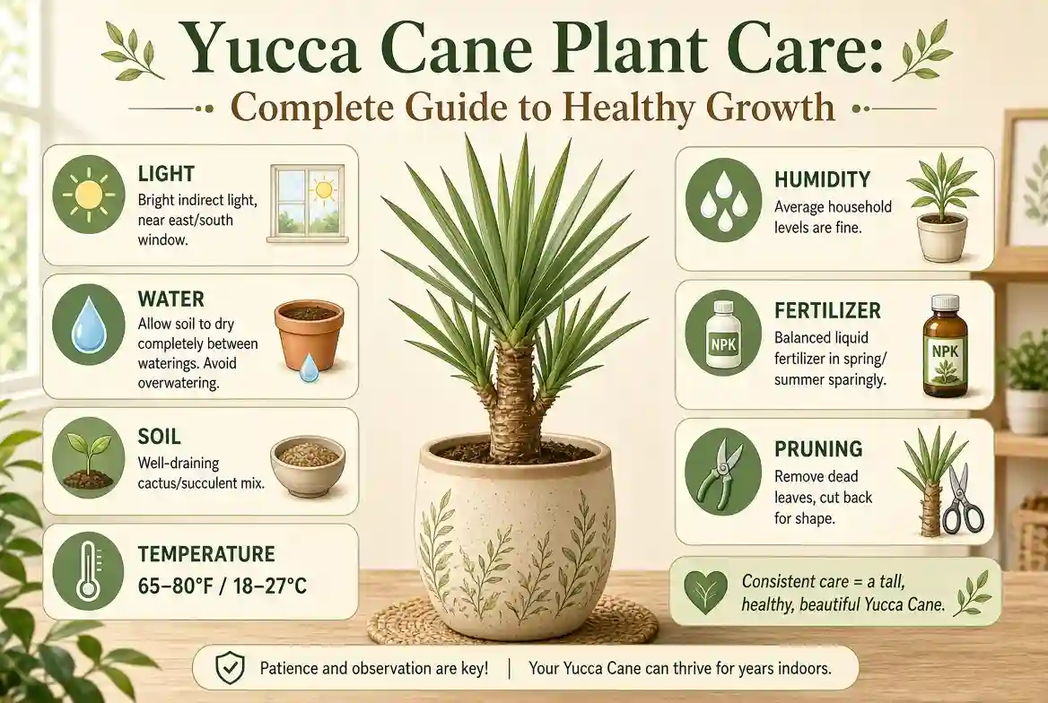 Read more about the article Yucca Cane Plant Care: Complete Guide to Healthy Growth